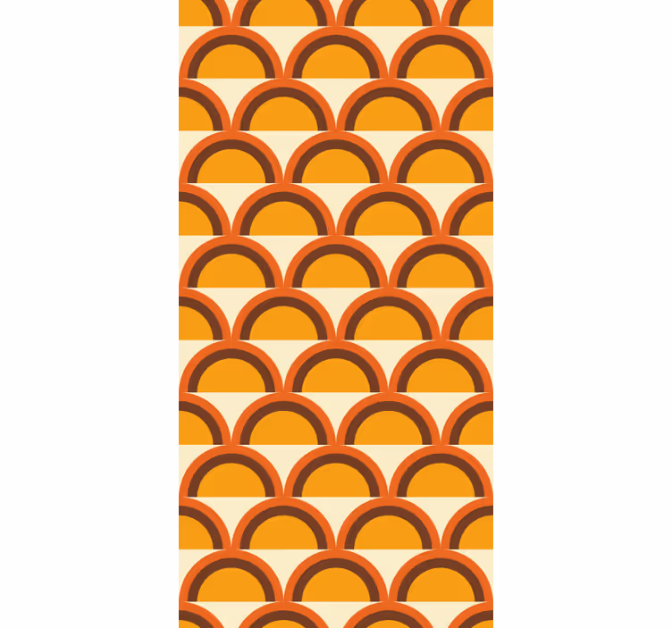 Tapete Vintage retro-bögen im sonnenuntergang der 1970er - TenStickers