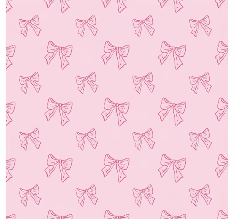 Tapete rosa mit muster von pinken schleifen - TenStickers