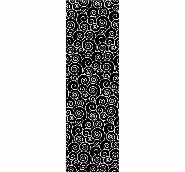 Tapete geometrisch in schwarz-weiß-wellen - TenStickers