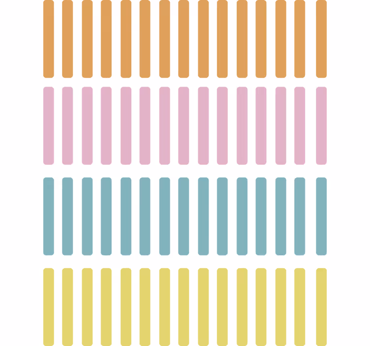 Geometrische tapete mit bunten konfetti-sticks - TenStickers