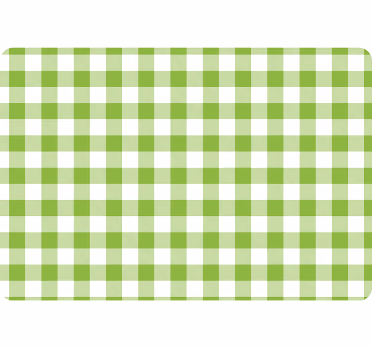 Tapete geometrisch im grünen karierten design - TenStickers