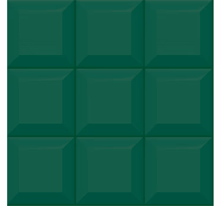 Tapete geometrisch 3d grüne quadrate - TenStickers