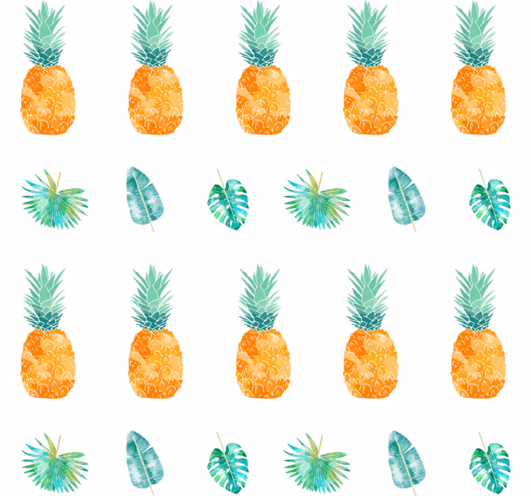 Fototapete wald ananas konzept - TenStickers