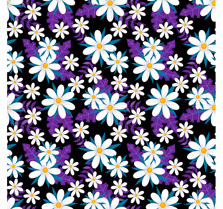 Fototapete wald bunte blumenpracht - TenStickers