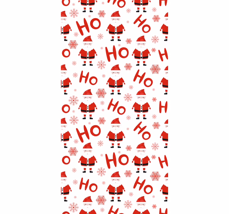 Tapete weihnachten weihnachtsmann hohoho - TenStickers