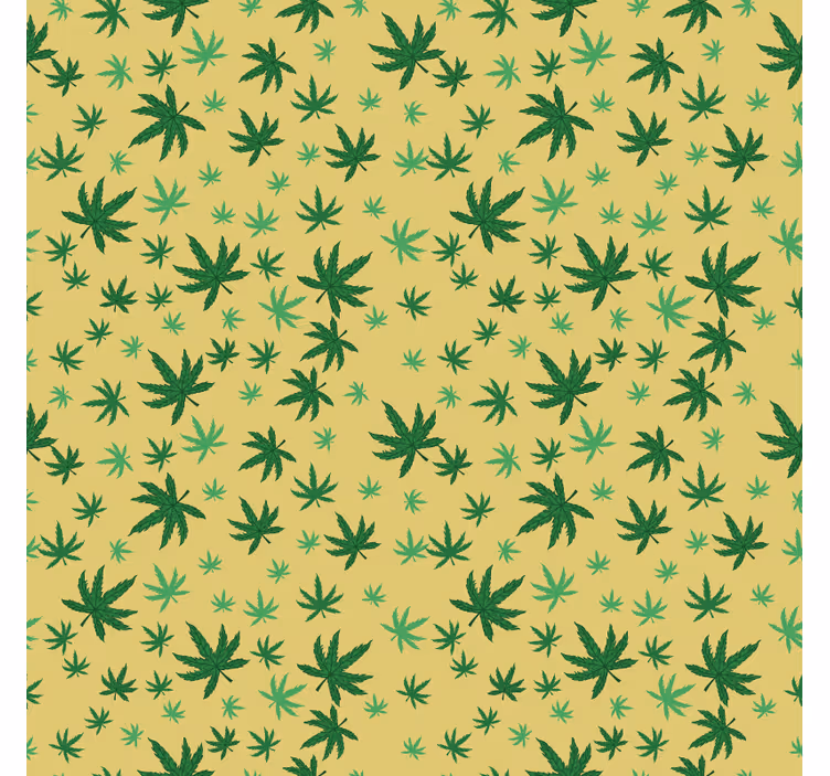 Tapete schlafzimmer nahtloses cannabis muster - TenStickers