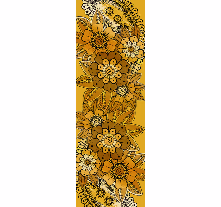 Tapete florale ornamente im paisley indienstil - TenStickers