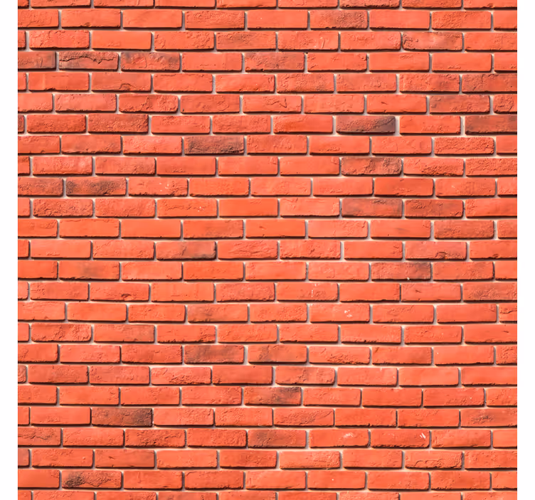 Tapete ziegel rotes realistisches muster - TenStickers