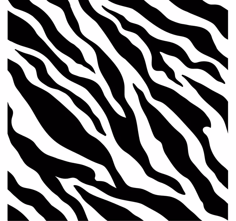 Ornament tapete mit zebra streifen muster - TenStickers