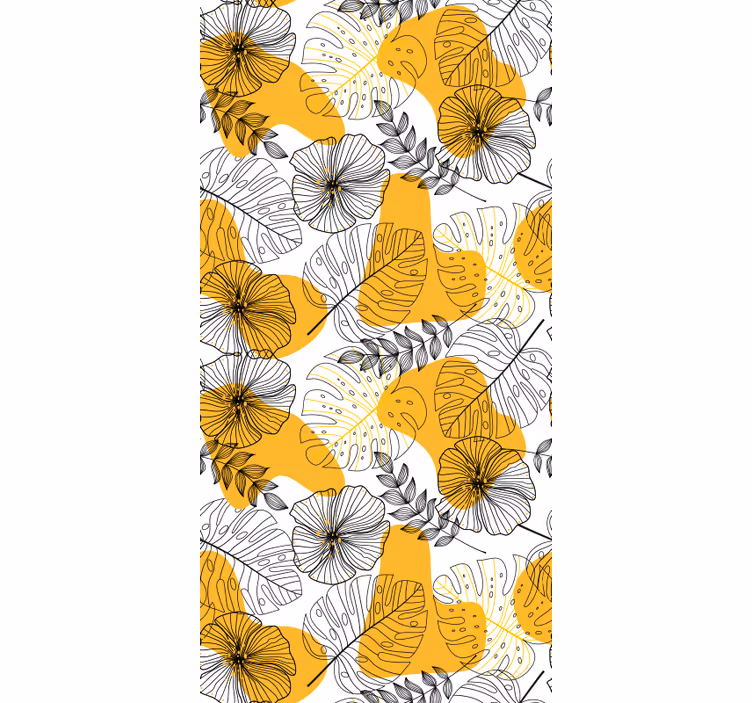 Tapete muster blumen design kallax - TenStickers