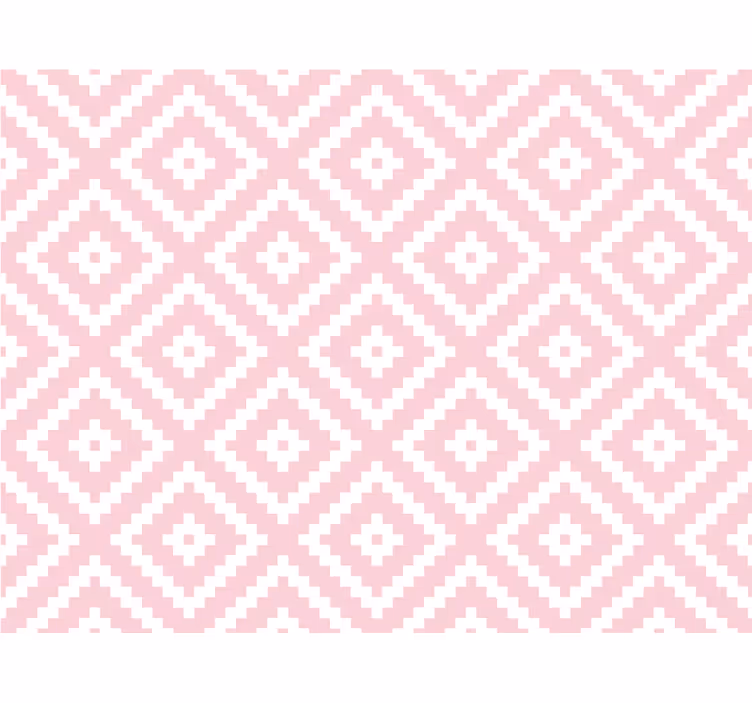 Tapete muster in pinken quadratischen geometrien - TenStickers