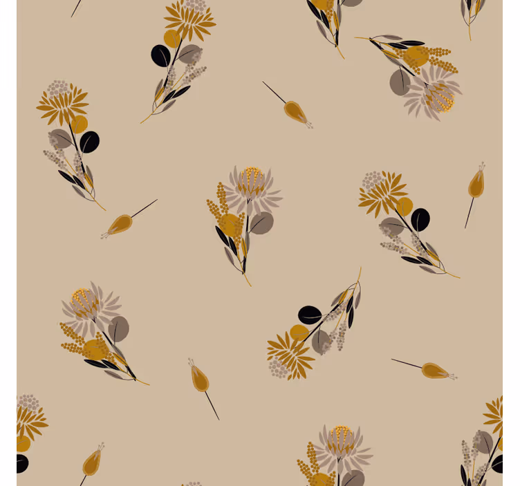 Tapete muster vintage blumen - TenStickers