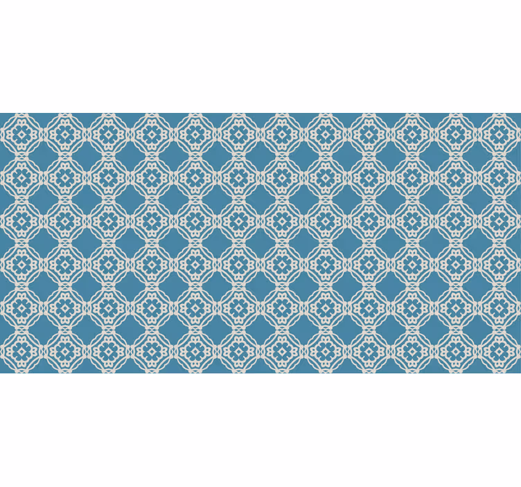 Tapete muster antikes blau-weißes design - TenStickers