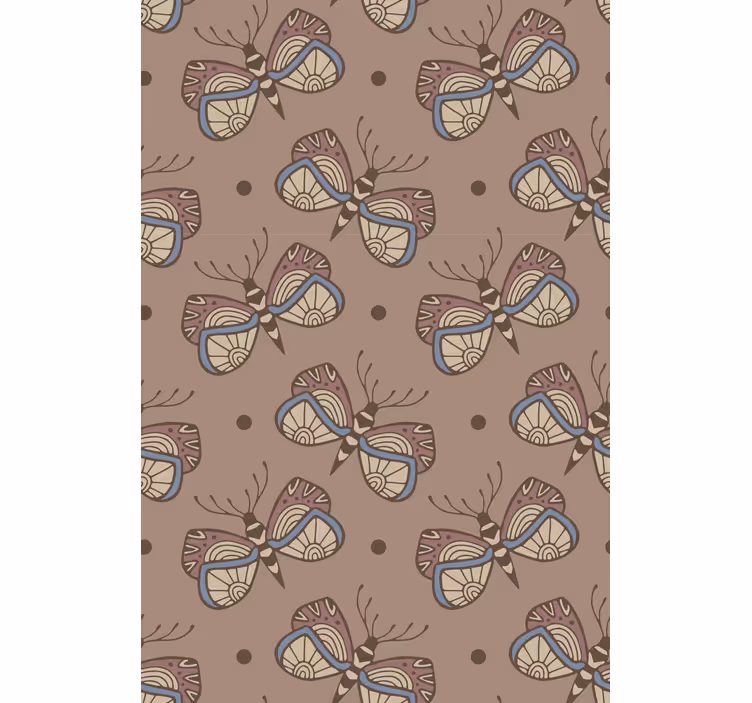 Tapete schlafzimmer inspirierender vintage schmetterling - TenStickers