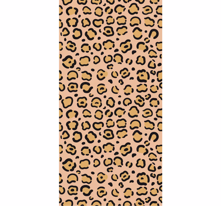 Tapete schlafzimmer mit leoparden im pastellprint - TenStickers