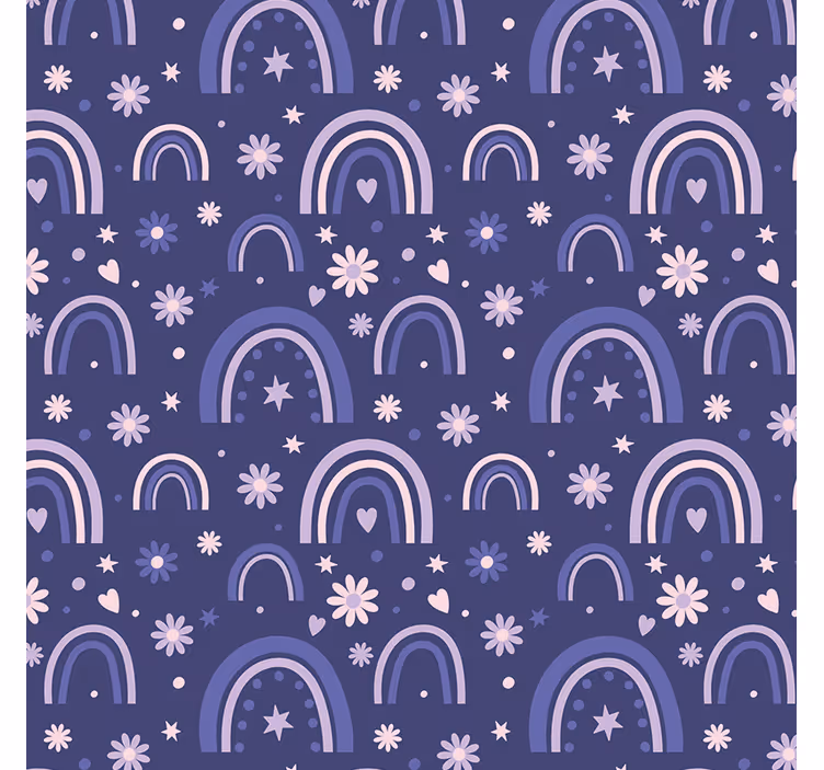 Tapete schlafzimmer lila regenbögen - TenStickers