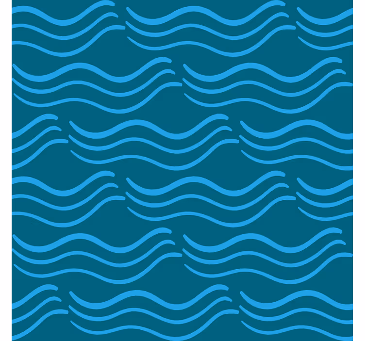 Tapete schlafzimmer mit fließenden aqua-mustern - TenStickers