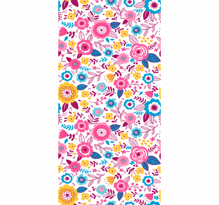 Tapete schlafzimmer mit lebendiger botanischer motivation - TenStickers