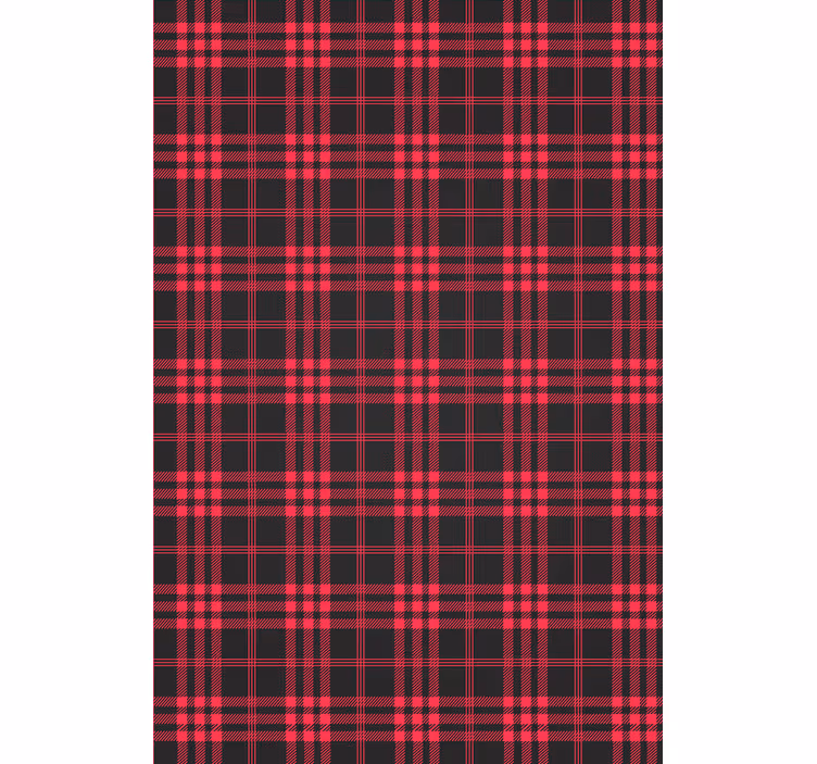 Tapete weihnachten im weihnachts-tartan-muster - TenStickers