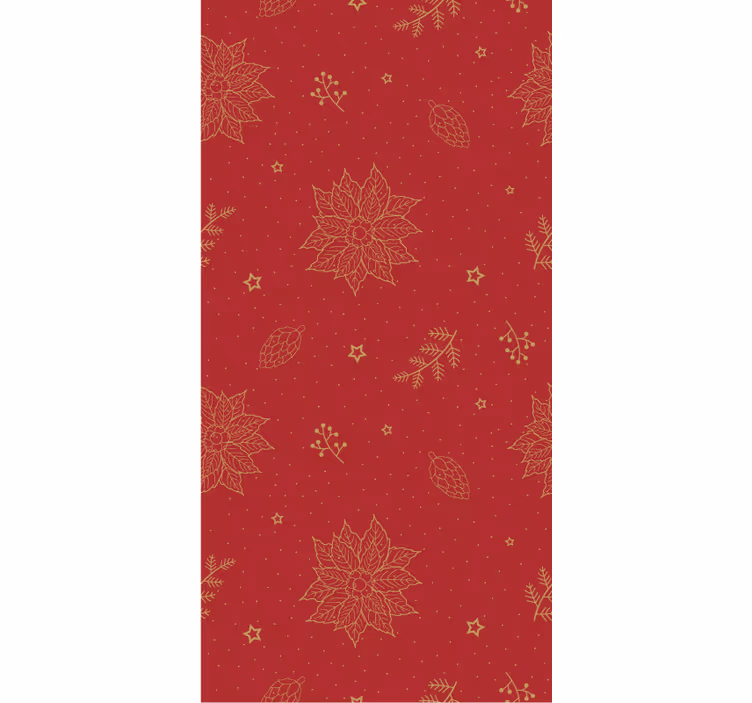 Tapete weihnachten mit vintage blumenmuster - TenStickers