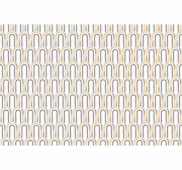 Büro tapete im architektonischen musterdesign - TenStickers