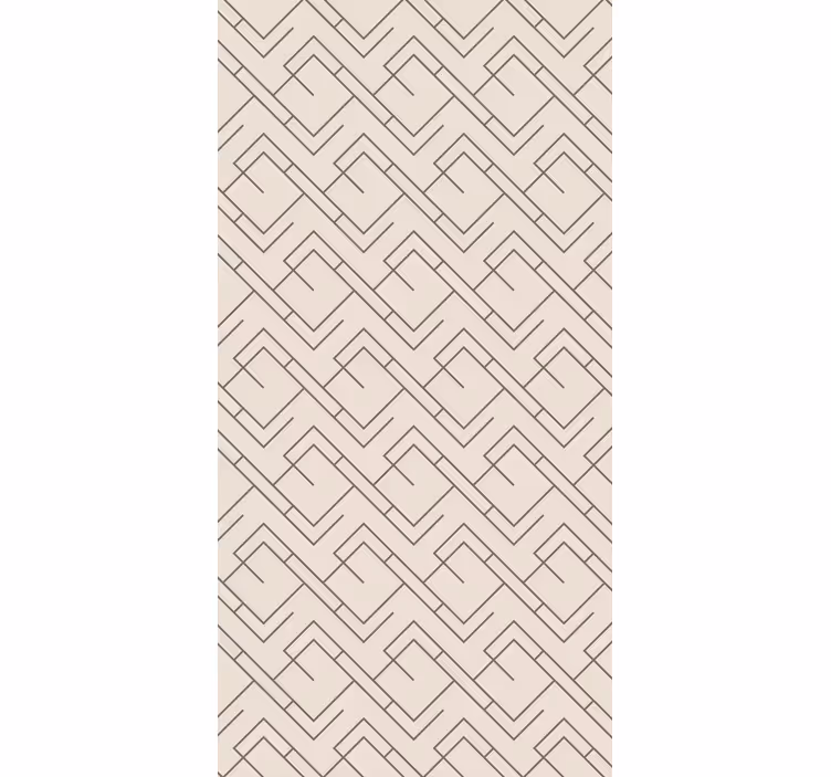 Tapete flur geometrisches labyrinthdesign - TenStickers