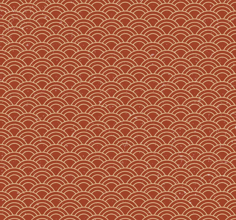 Tapete flur welle im vintage-stil - TenStickers