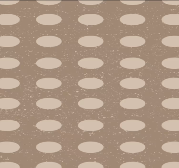 Tapete flur mit geometrischem braunem kreis-muster - TenStickers