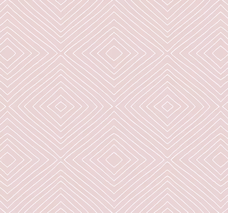 Tapete flur im minimalistischen pinken quadratmuster - TenStickers