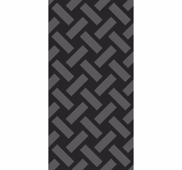 Tapete flur geometrisches schwarzes quadratmuster - TenStickers