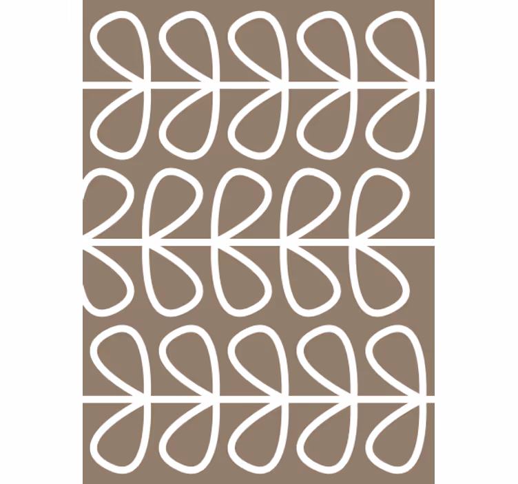 Tapete geometrisch mit geometrischem schlaufenmuster - TenStickers