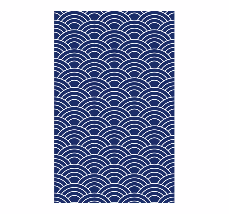 Tapete geometrisch wellenlinien muster - TenStickers