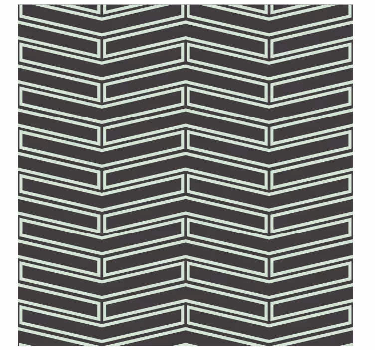 Geometrische tapete mit chevron-linien - TenStickers