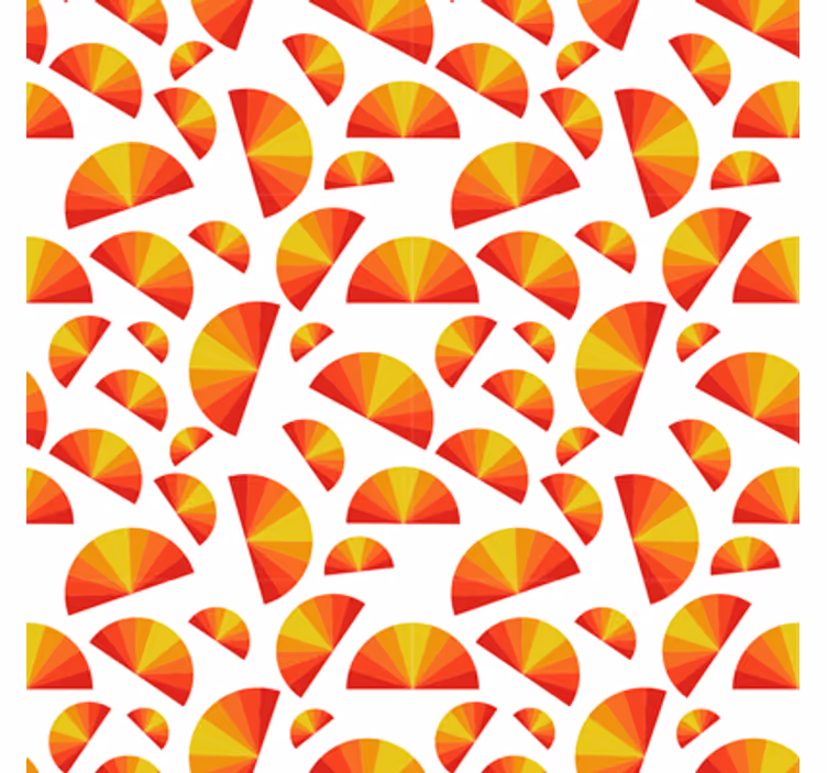 Tapete geometrisch mit kreisförmigem muster - TenStickers