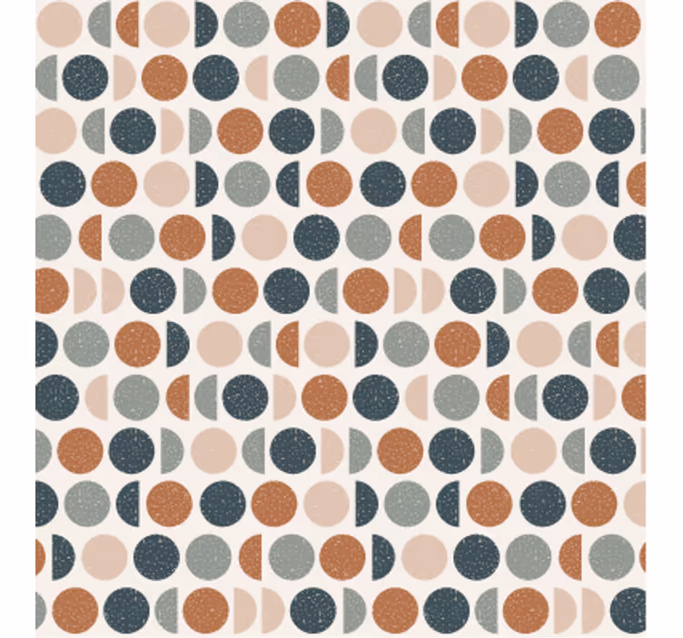 Tapete geometrisch mit retro-punktmuster - TenStickers