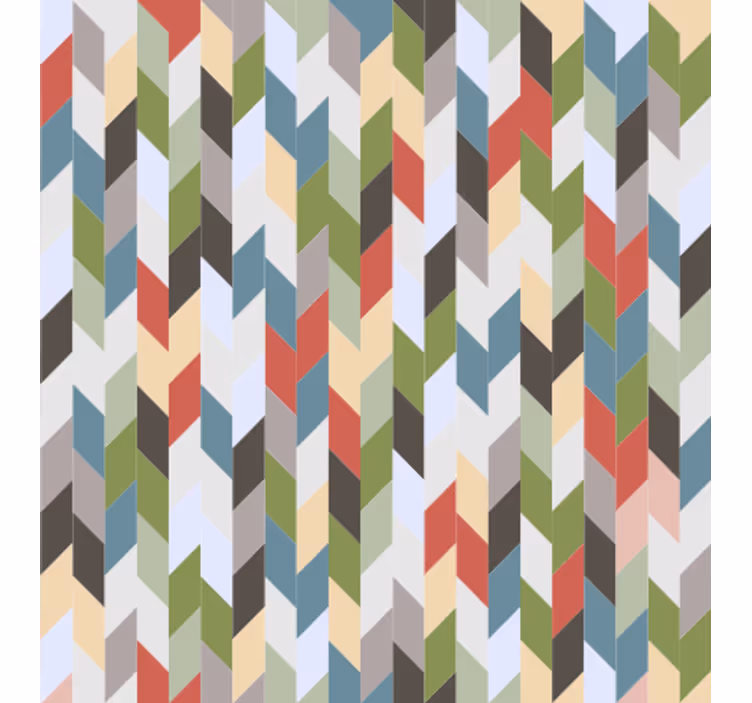 Geometrische tapete fischgrät-spektrum - TenStickers