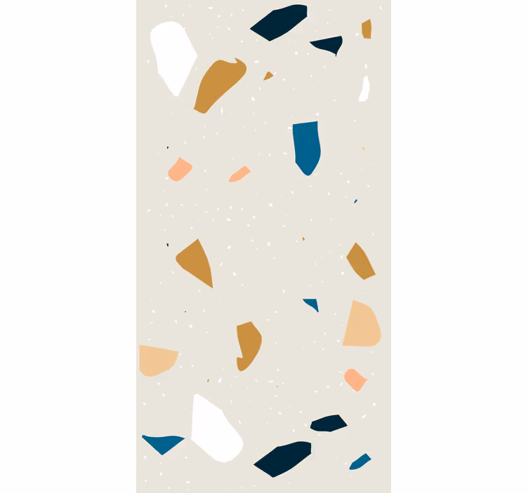 Geometrische tapete terrazzo spritzer - TenStickers