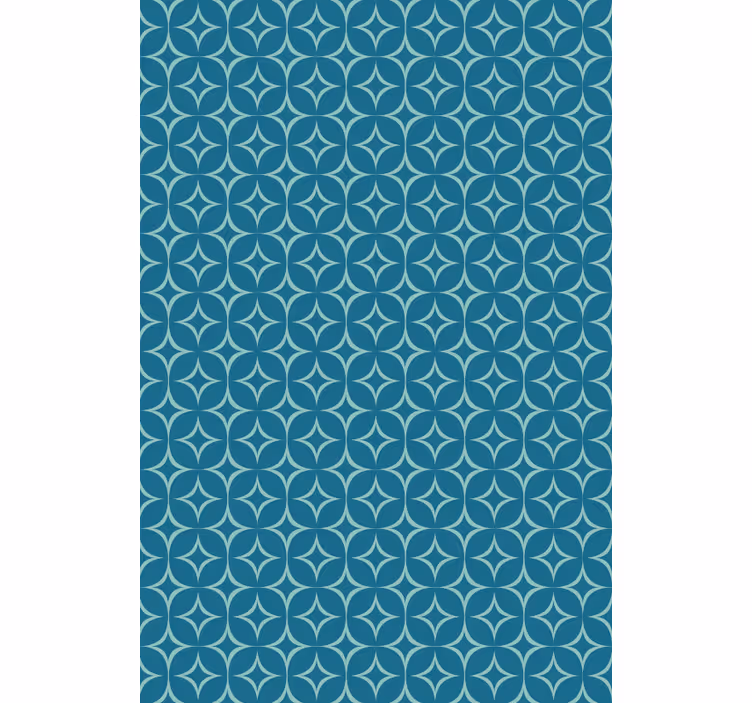 Tapete geometrisch blaue elegante kreise - TenStickers