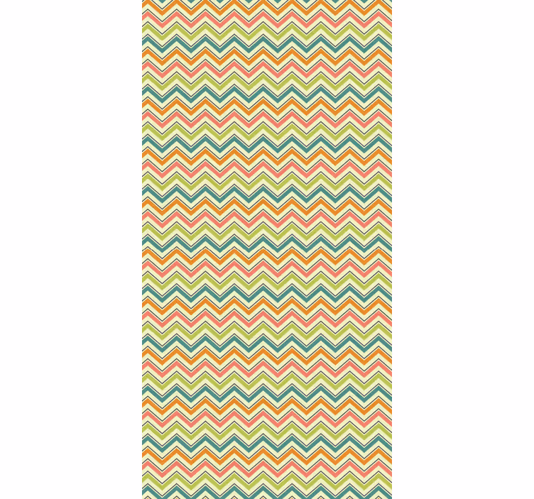 Tapete geometrisch mit chevron-zickzack-motiv - TenStickers