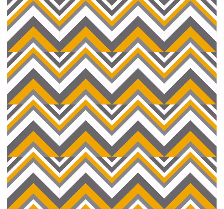 Tapete geometrisch mit chevron streifen muster - TenStickers