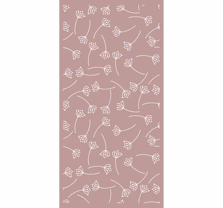 Fototapete wald mit sanftem blumenmuster - TenStickers