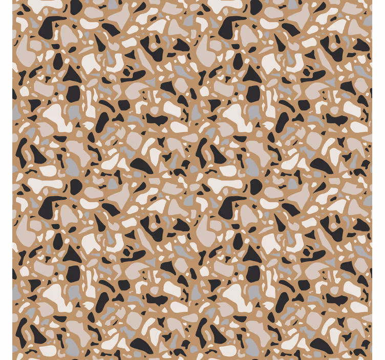 Tapete textur klassisches braunes terrazzo - TenStickers