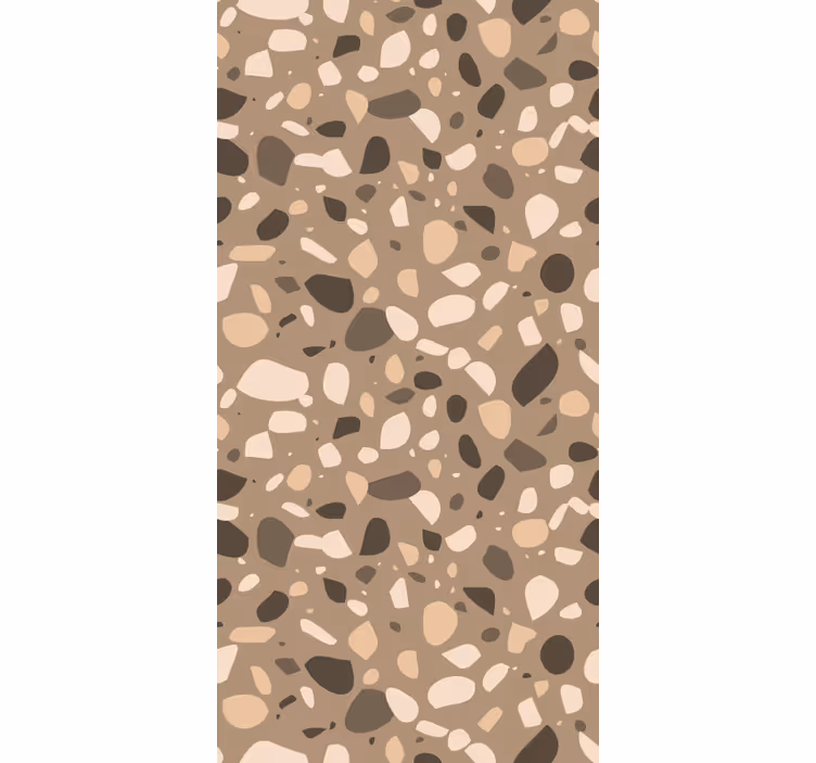 Tapete textur in braunem klassischem terrazzo - TenStickers