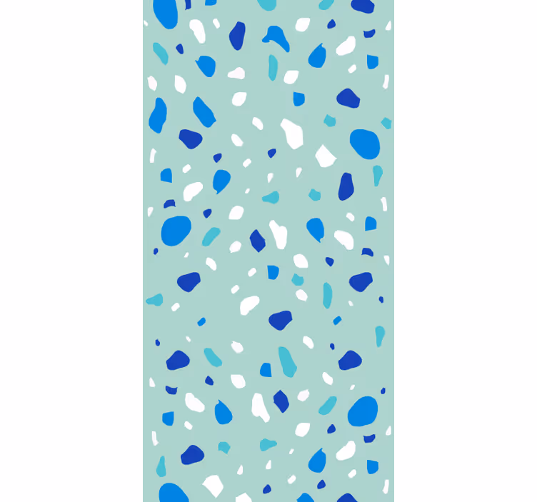 Tapete textur in blauen terrazzo-tönen - TenStickers