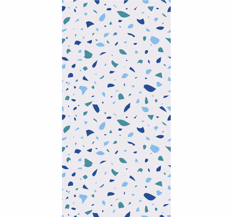 Tapete textur blautöne terrazzo - TenStickers