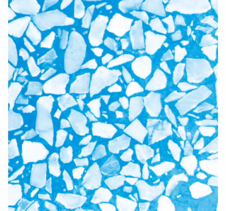 Steintapete chill azur mosaik - TenStickers