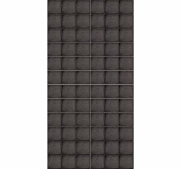 Tapete fliesenoptik schwarze quadratische steinfliesen - TenStickers