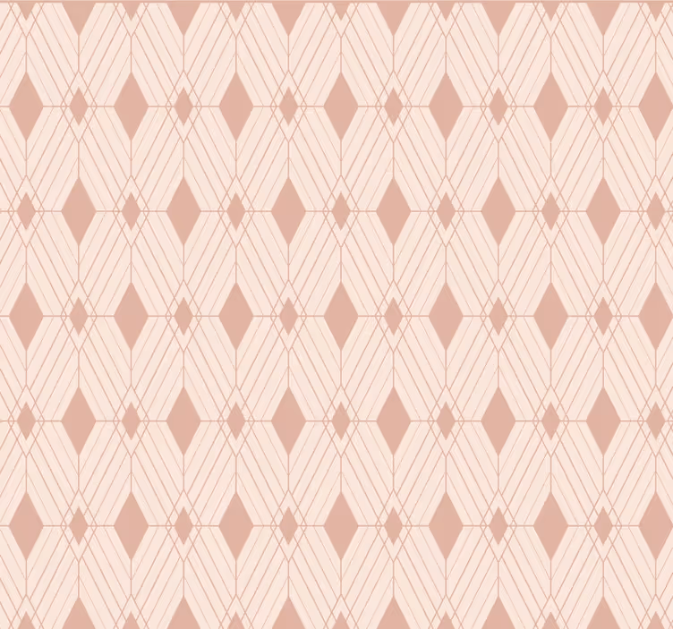 Tapete fliesenoptik art deco pastell-diamanten - TenStickers