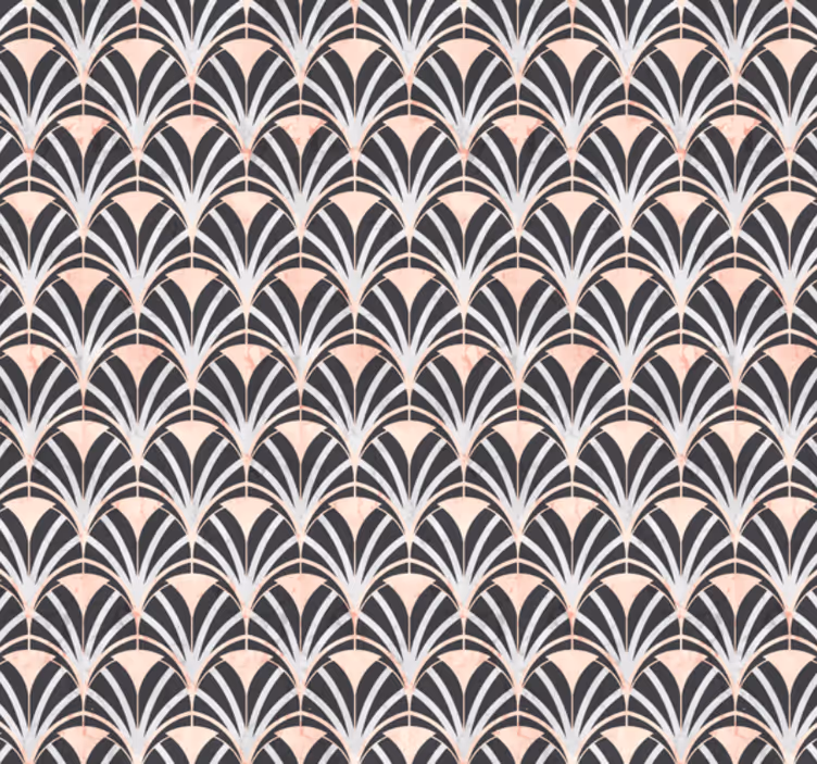 Tapete fliesenoptik im art deco marmorlook - TenStickers
