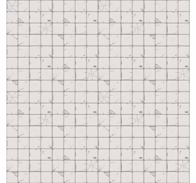 Tapete fliesenoptik in hellgrauen vintage-fliesen - TenStickers